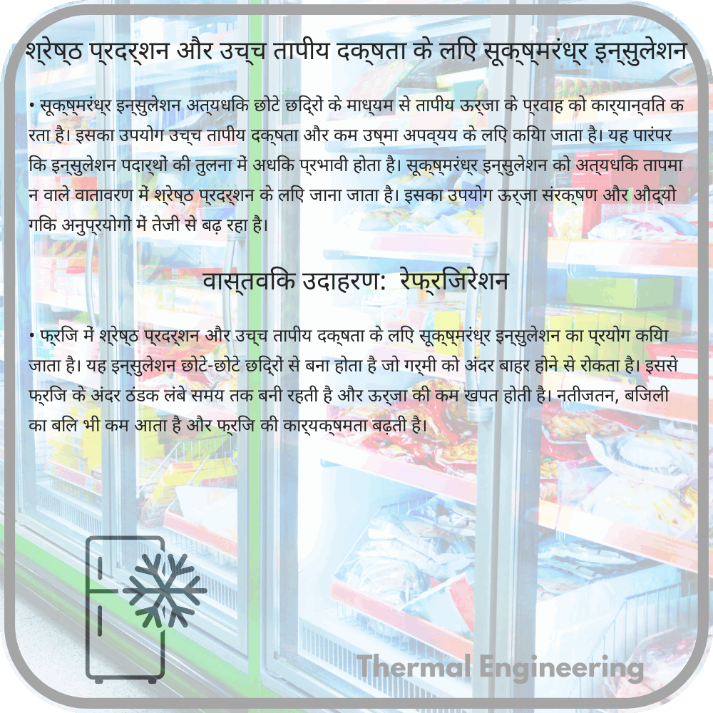 श्रेष्ठ प्रदर्शन और उच्च तापीय दक्षता के लिए सूक्ष्मरंध्र इन्सुलेशन