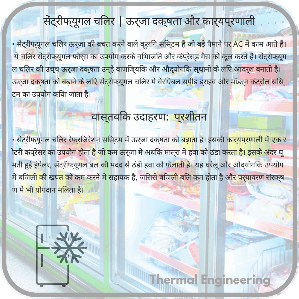 सेंट्रीफ्यूगल चिलर | ऊर्जा दक्षता और कार्यप्रणाली