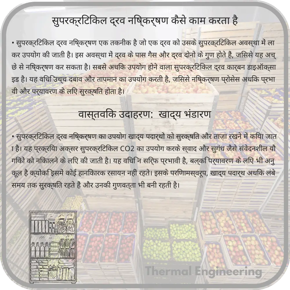 सुपरक्रिटिकल द्रव निष्कर्षण कैसे काम करता है