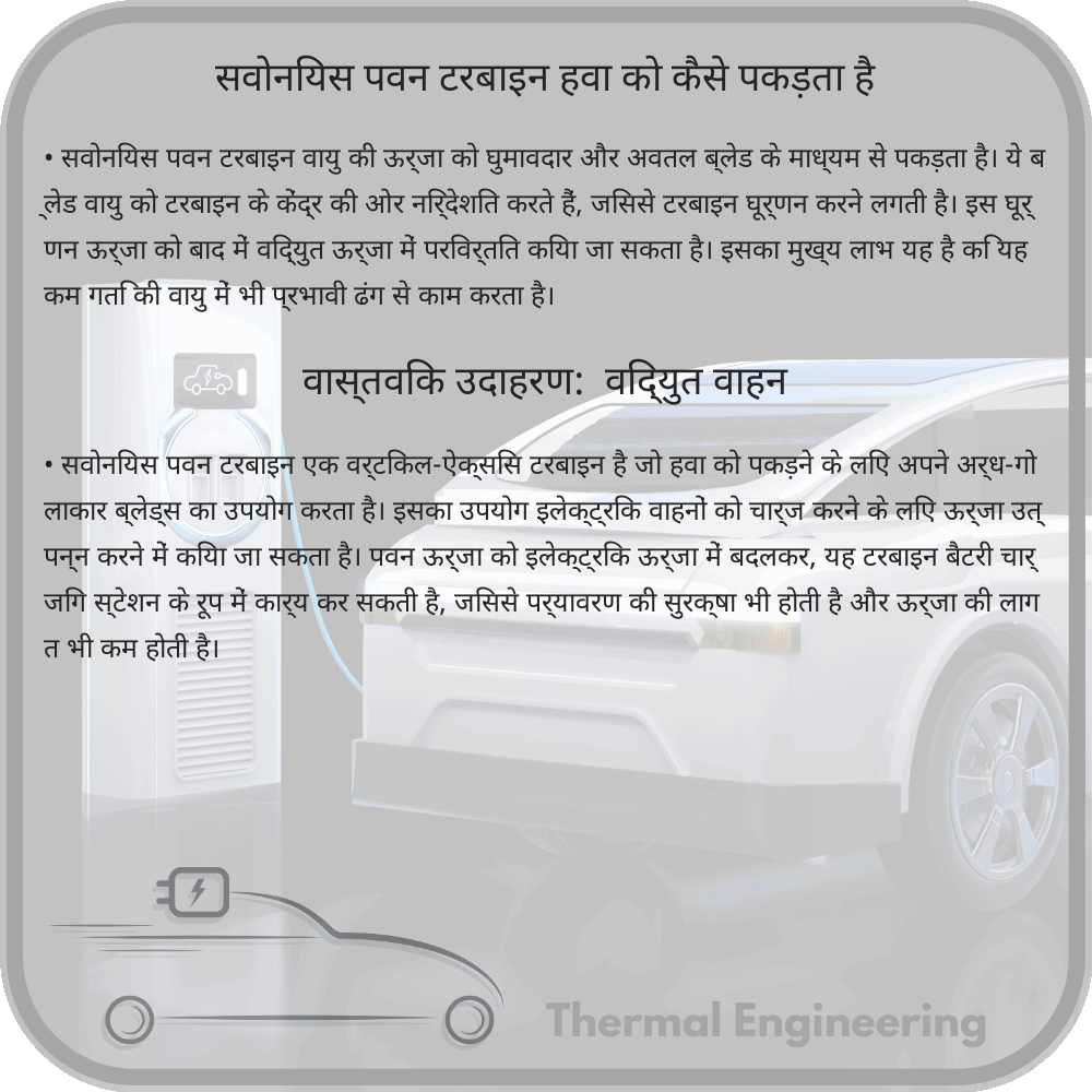 सवोनियस पवन टरबाइन हवा को कैसे पकड़ता है