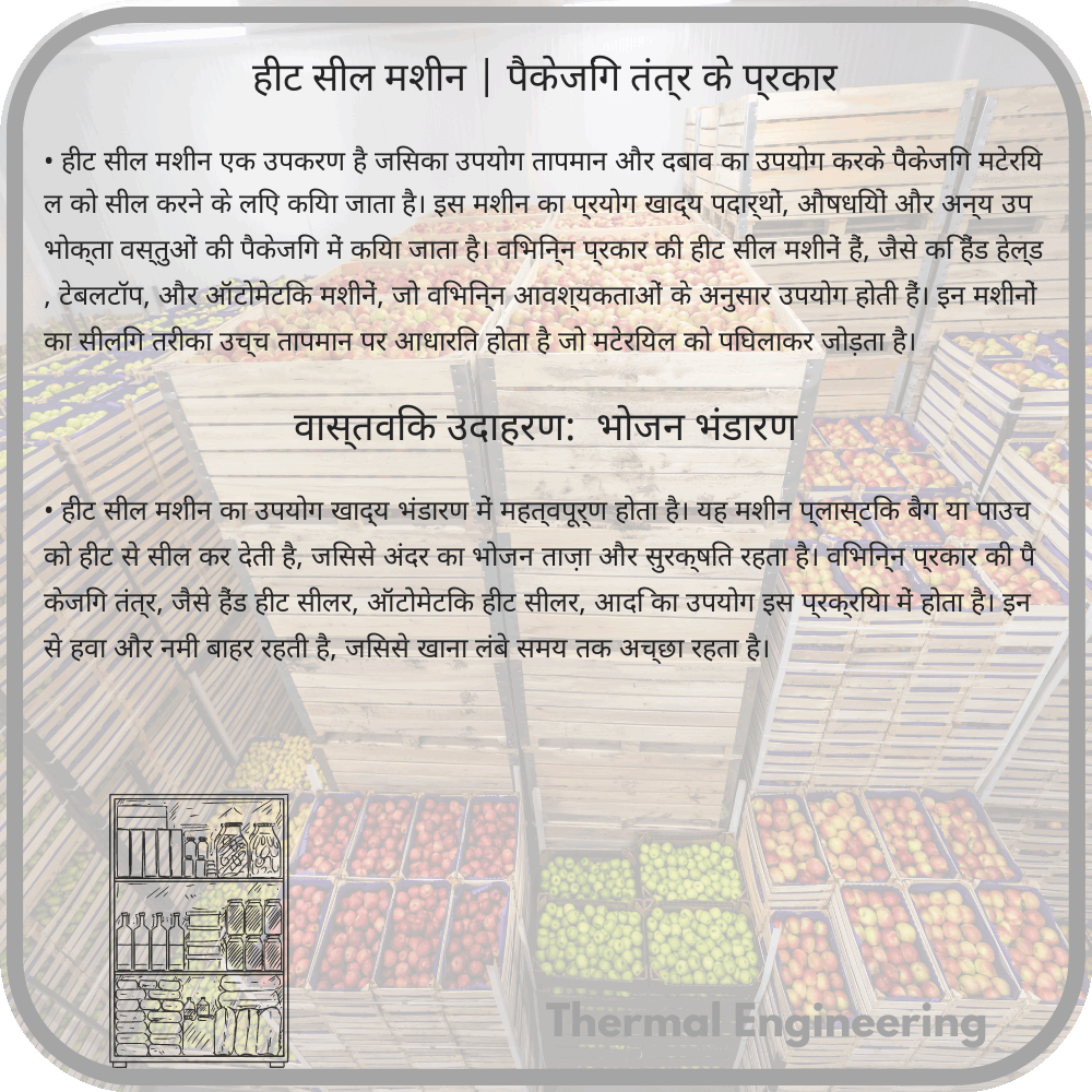हीट सील मशीन | पैकेजिंग तंत्र के प्रकार