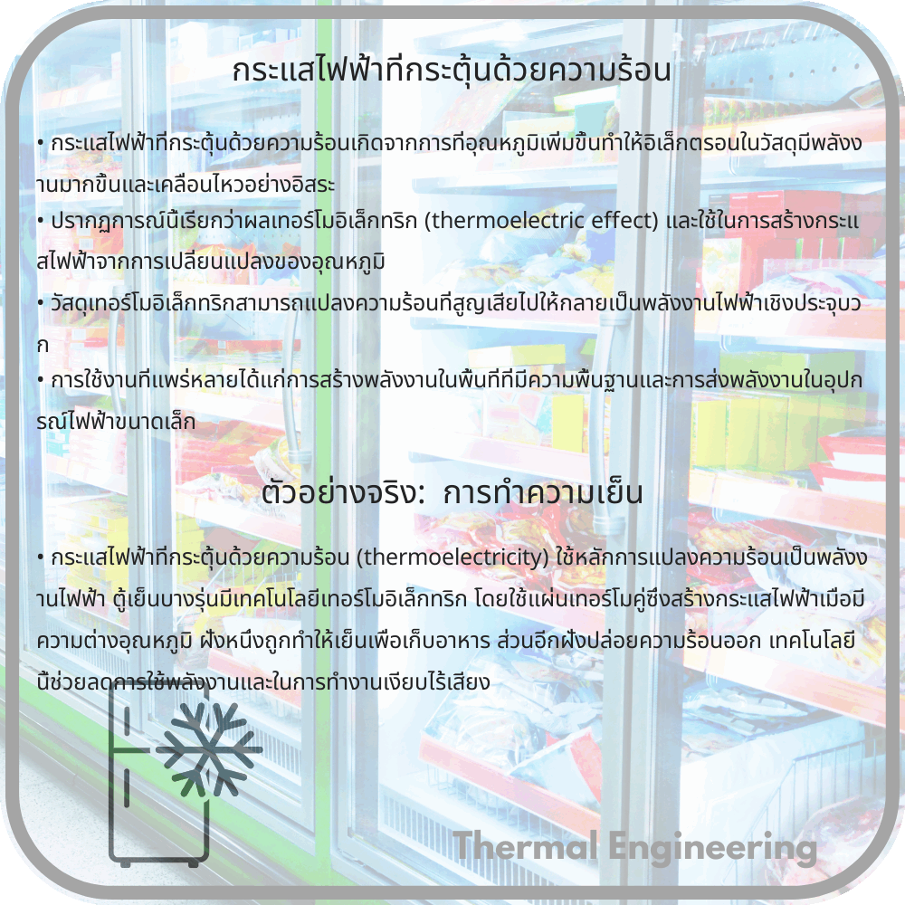 กระแสไฟฟ้าที่กระตุ้นด้วยความร้อน