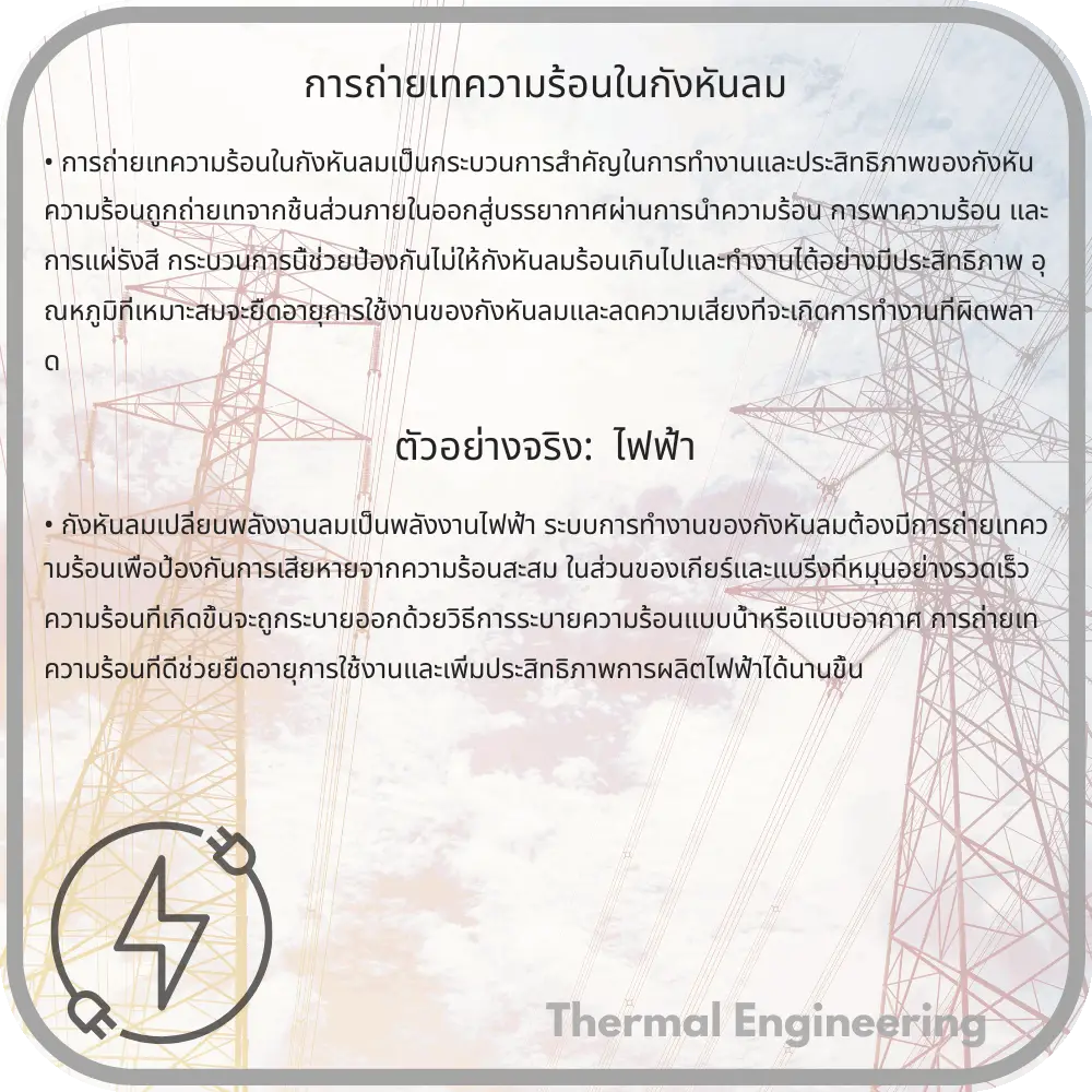 การถ่ายเทความร้อนในกังหันลม