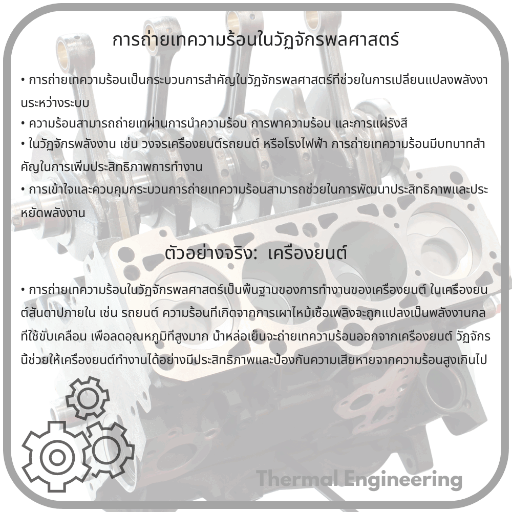 การถ่ายเทความร้อนในวัฏจักรพลศาสตร์