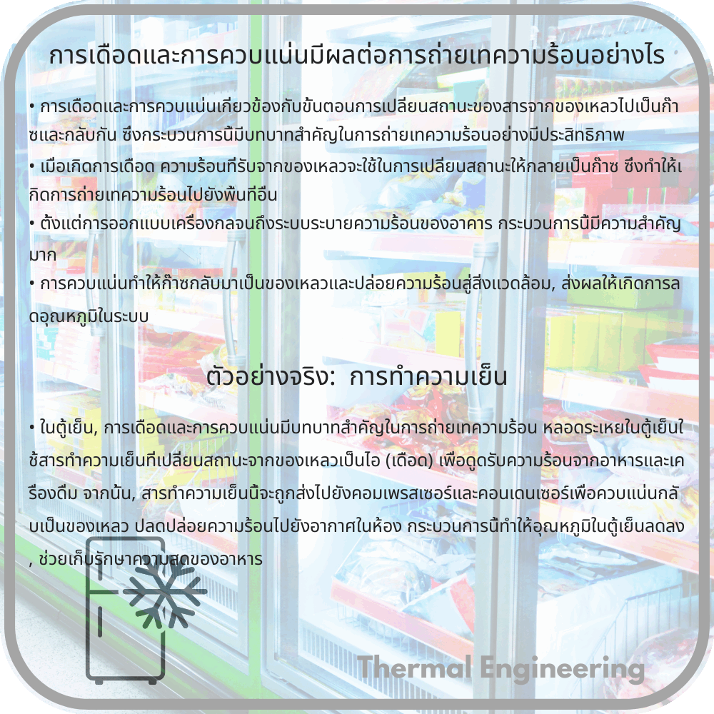 การเดือดและการควบแน่นมีผลต่อการถ่ายเทความร้อนอย่างไร