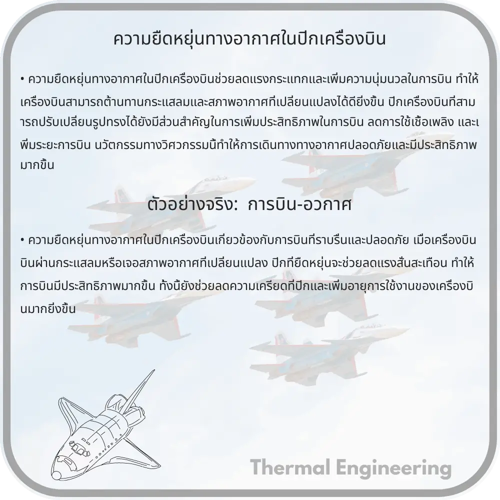 ความยืดหยุ่นทางอากาศในปีกเครื่องบิน