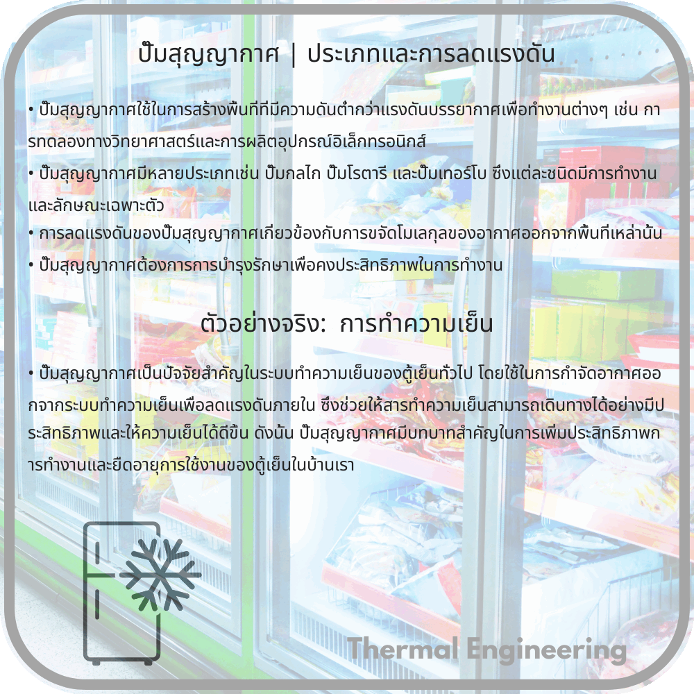 ปั๊มสุญญากาศ | ประเภทและการลดแรงดัน