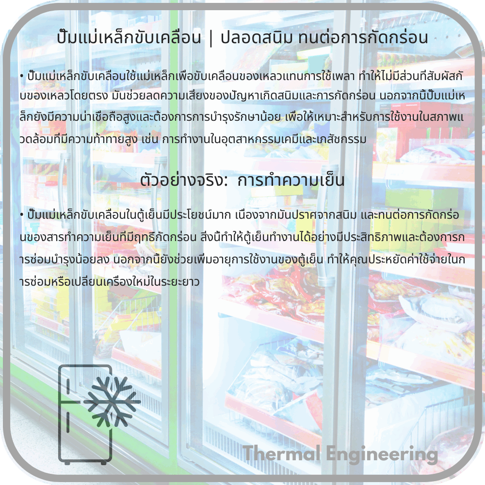 ปั๊มแม่เหล็กขับเคลื่อน | ปลอดสนิม ทนต่อการกัดกร่อน