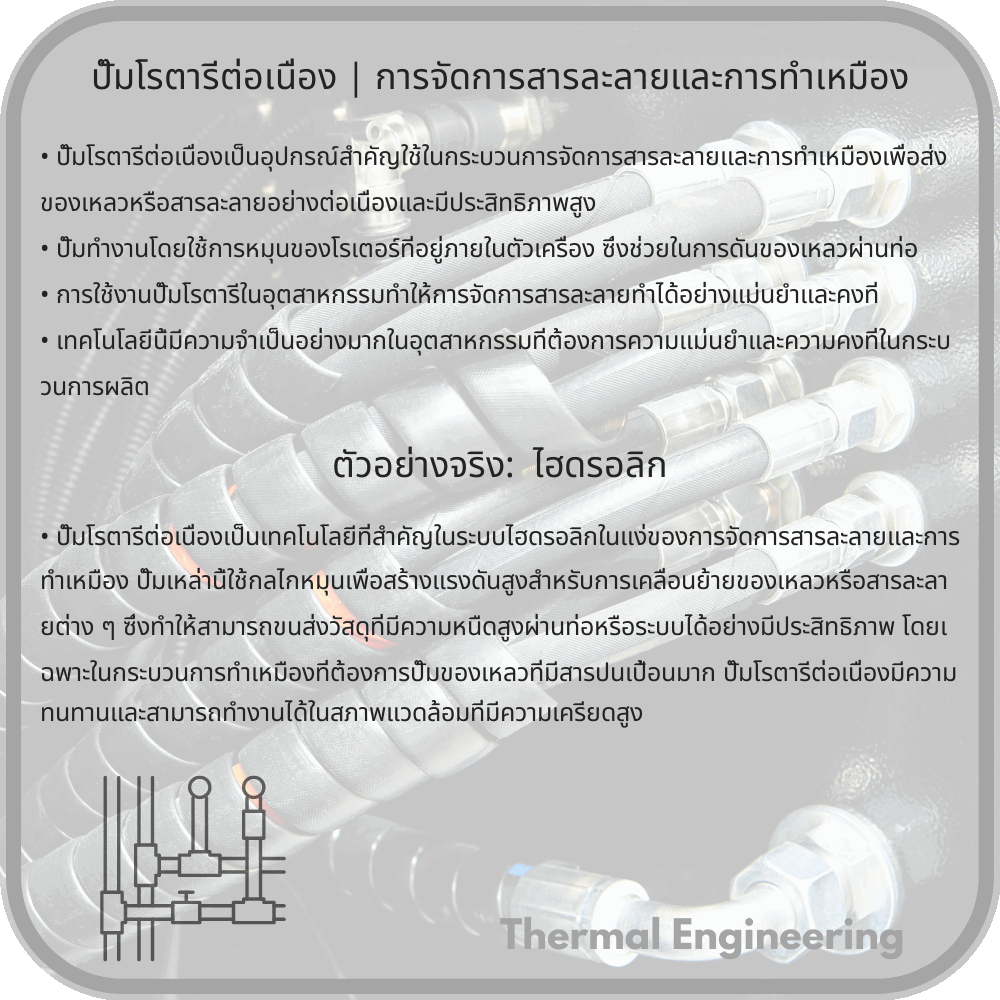 ปั๊มโรตารีต่อเนื่อง | การจัดการสารละลายและการทำเหมือง