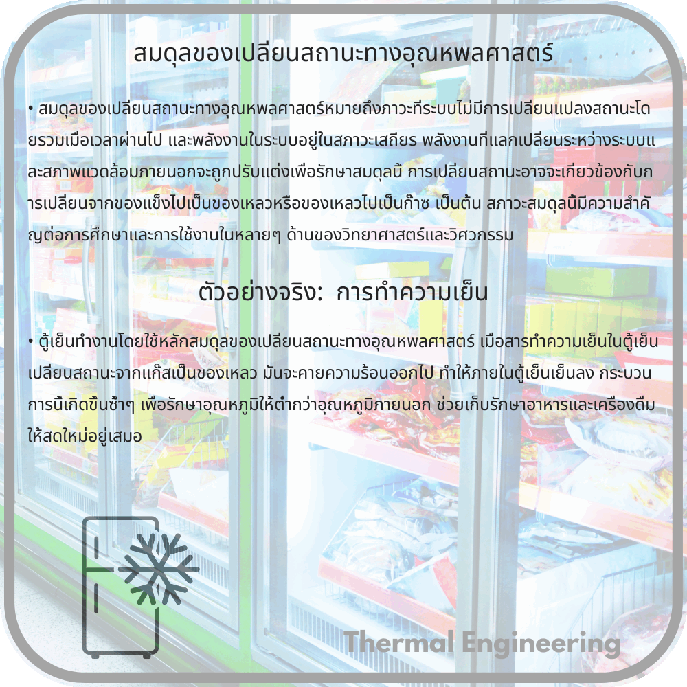 สมดุลของเปลี่ยนสถานะทางอุณหพลศาสตร์