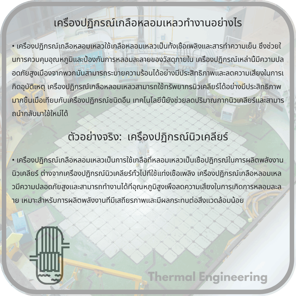 เครื่องปฏิกรณ์เกลือหลอมเหลวทำงานอย่างไร