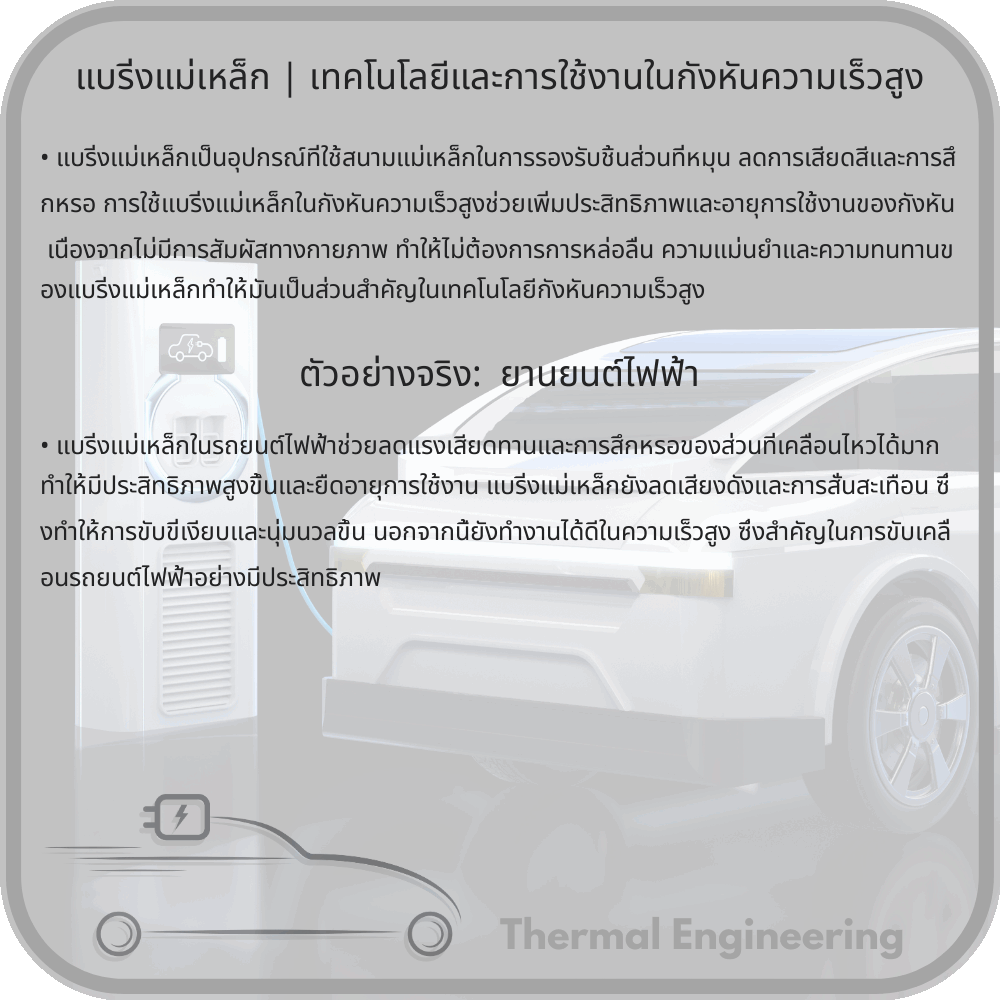 แบริ่งแม่เหล็ก | เทคโนโลยีและการใช้งานในกังหันความเร็วสูง