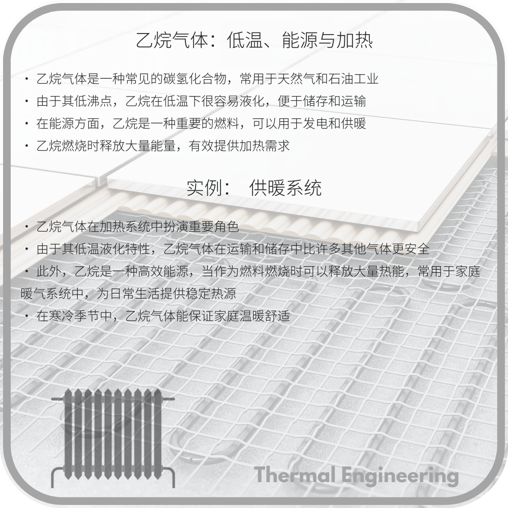 乙烷气体:低温、能源与加热