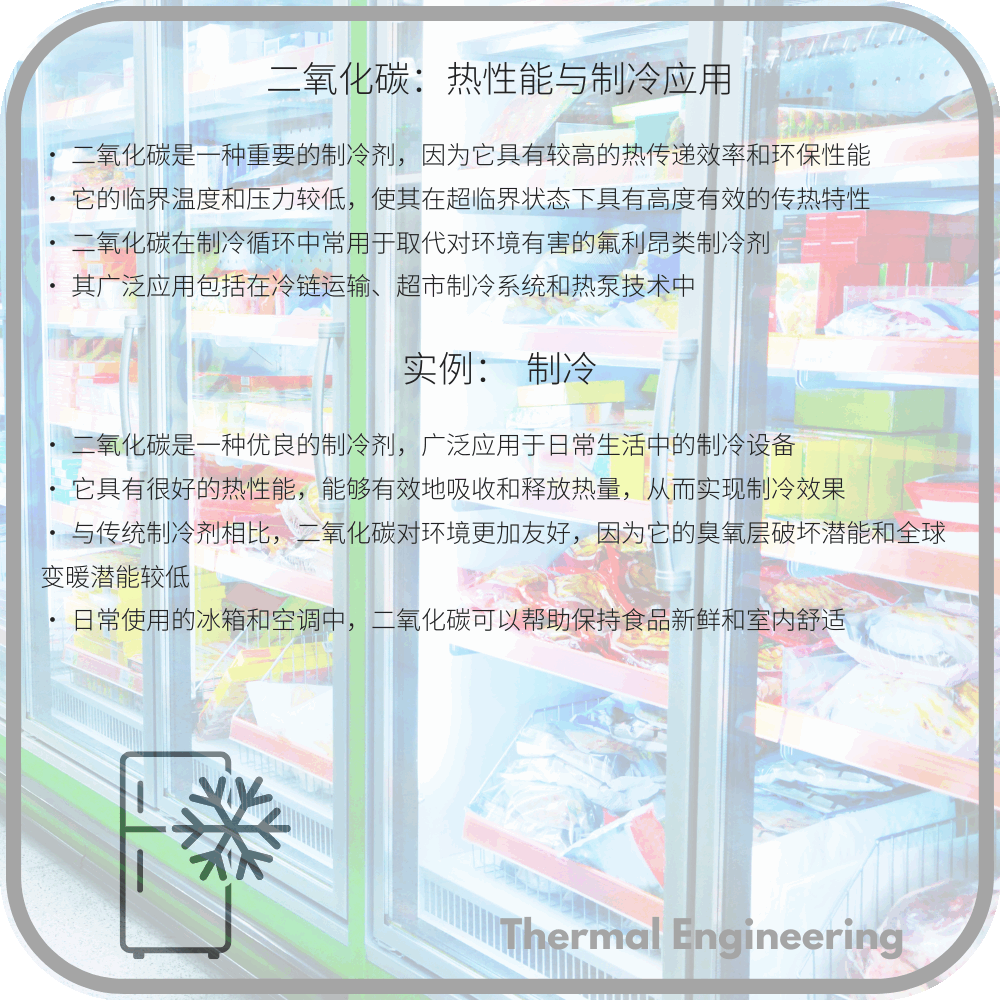 二氧化碳:热性能与制冷应用
