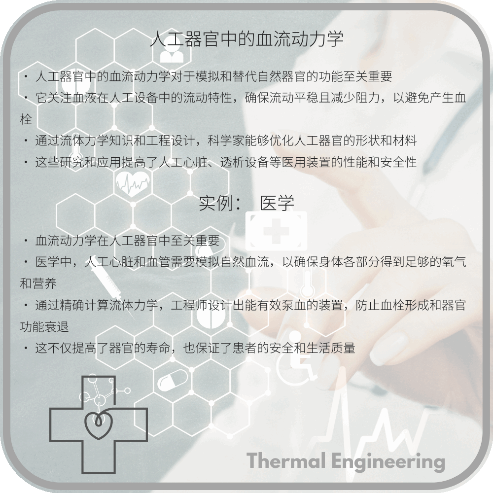 人工器官中的血流动力学