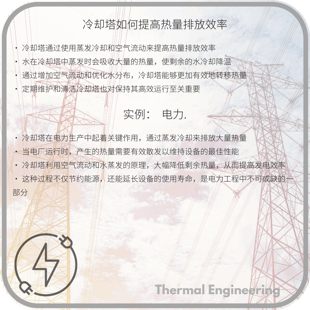 冷却塔如何提高热量排放效率