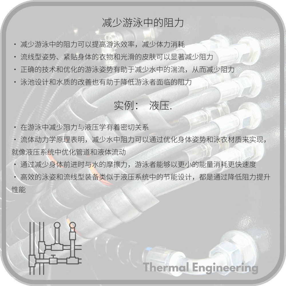 减少游泳中的阻力