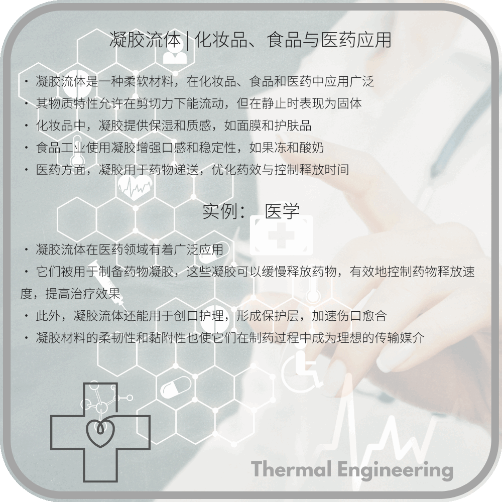 凝胶流体 | 化妆品、食品与医药应用