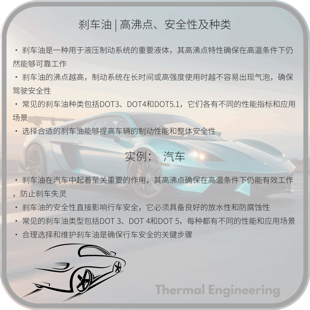 刹车油 | 高沸点、安全性及种类