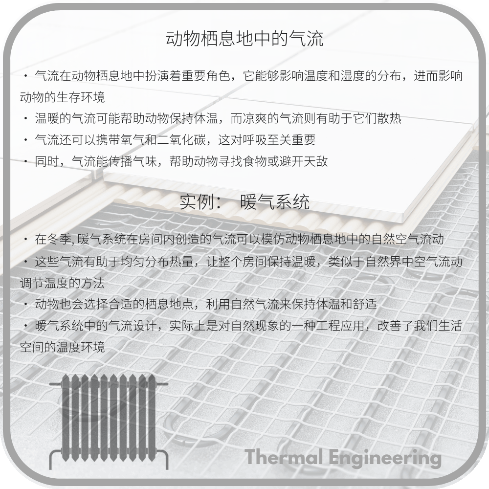 动物栖息地中的气流