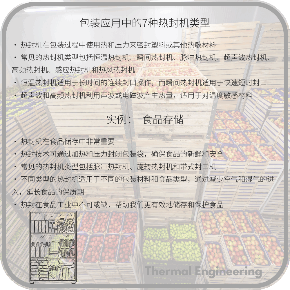 包装应用中的7种热封机类型
