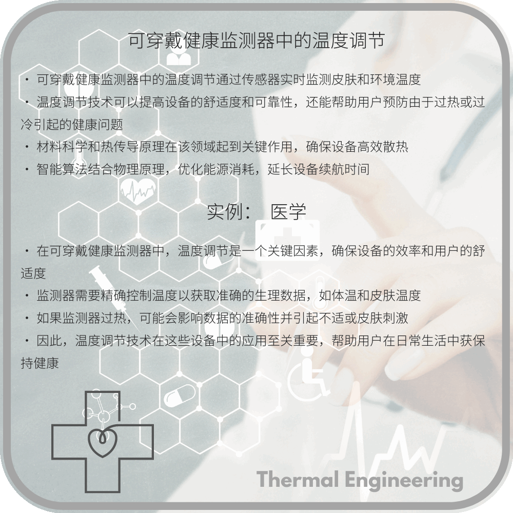 可穿戴健康监测器中的温度调节