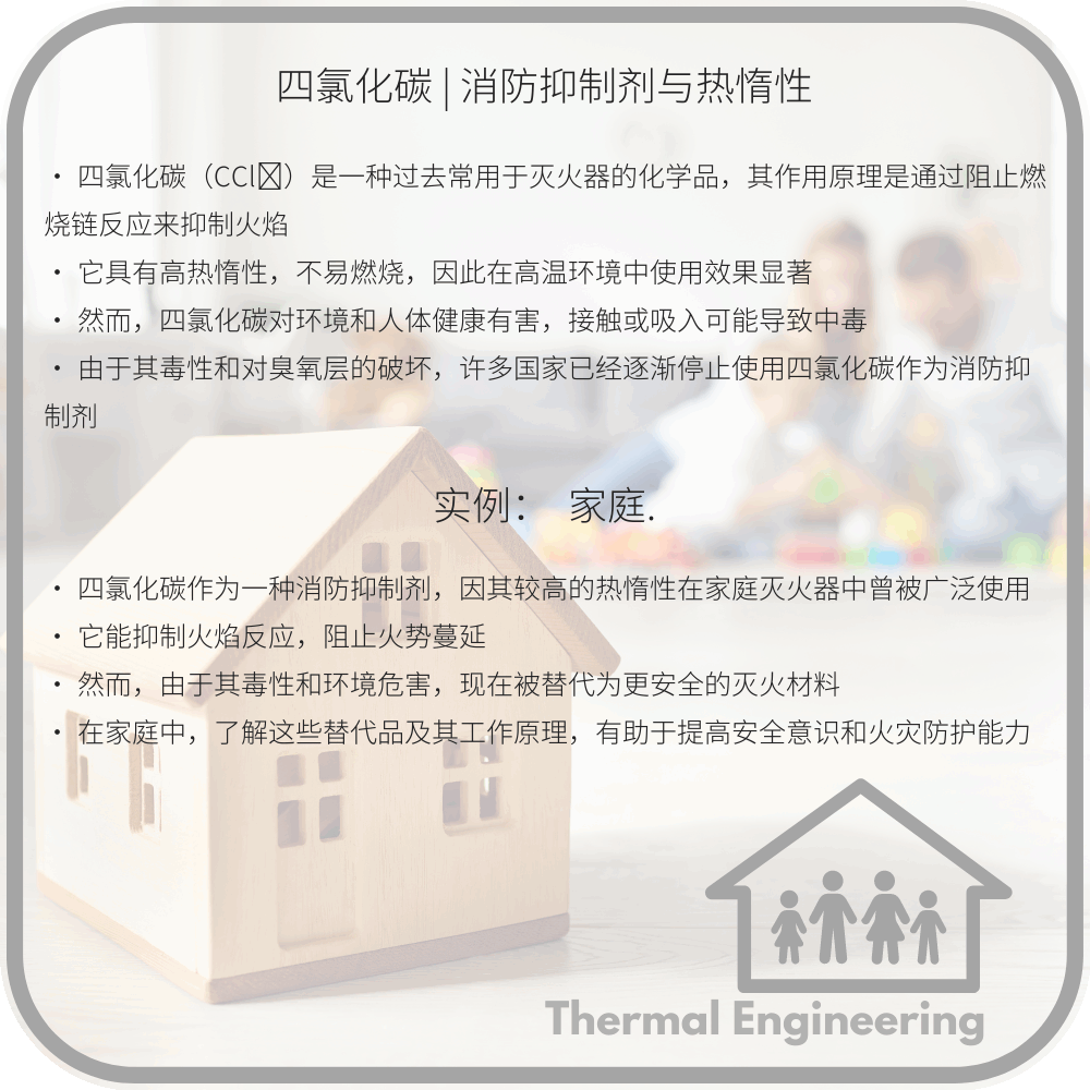 四氯化碳 | 消防抑制剂与热惰性