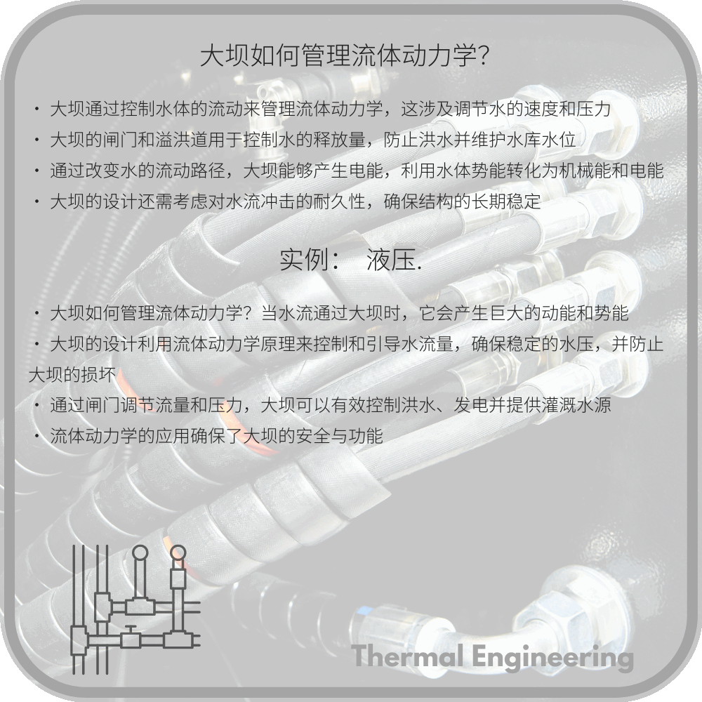 大坝如何管理流体动力学?