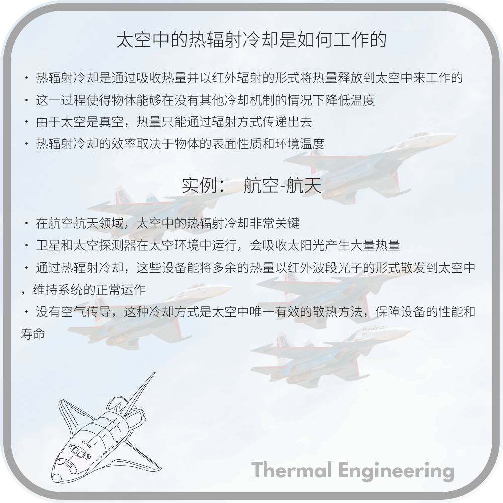 太空中的热辐射冷却是如何工作的
