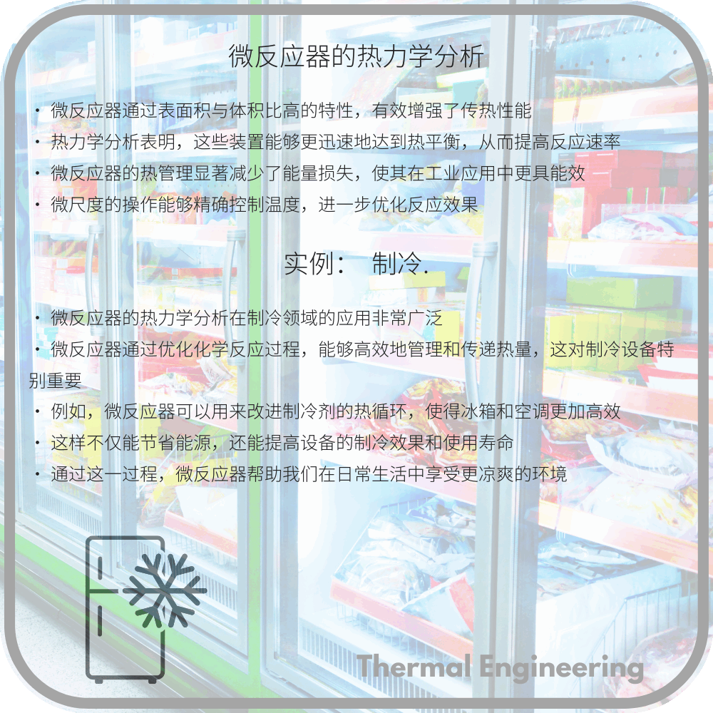 微反应器的热力学分析