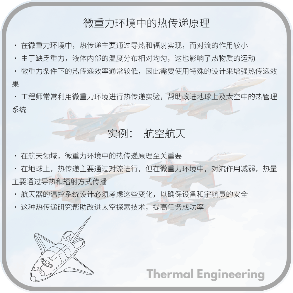 微重力环境中的热传递原理