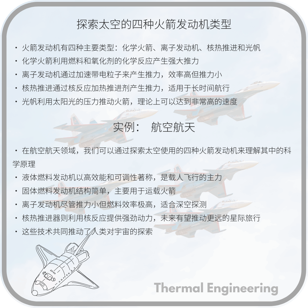探索太空的四种火箭发动机类型