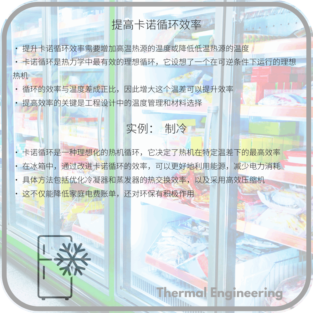 提高卡诺循环效率