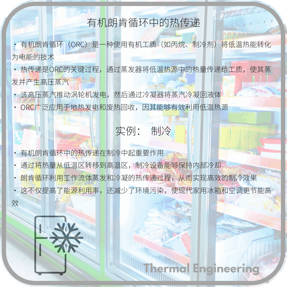 有机朗肯循环中的热传递