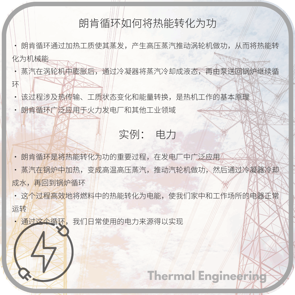 朗肯循环如何将热能转化为功