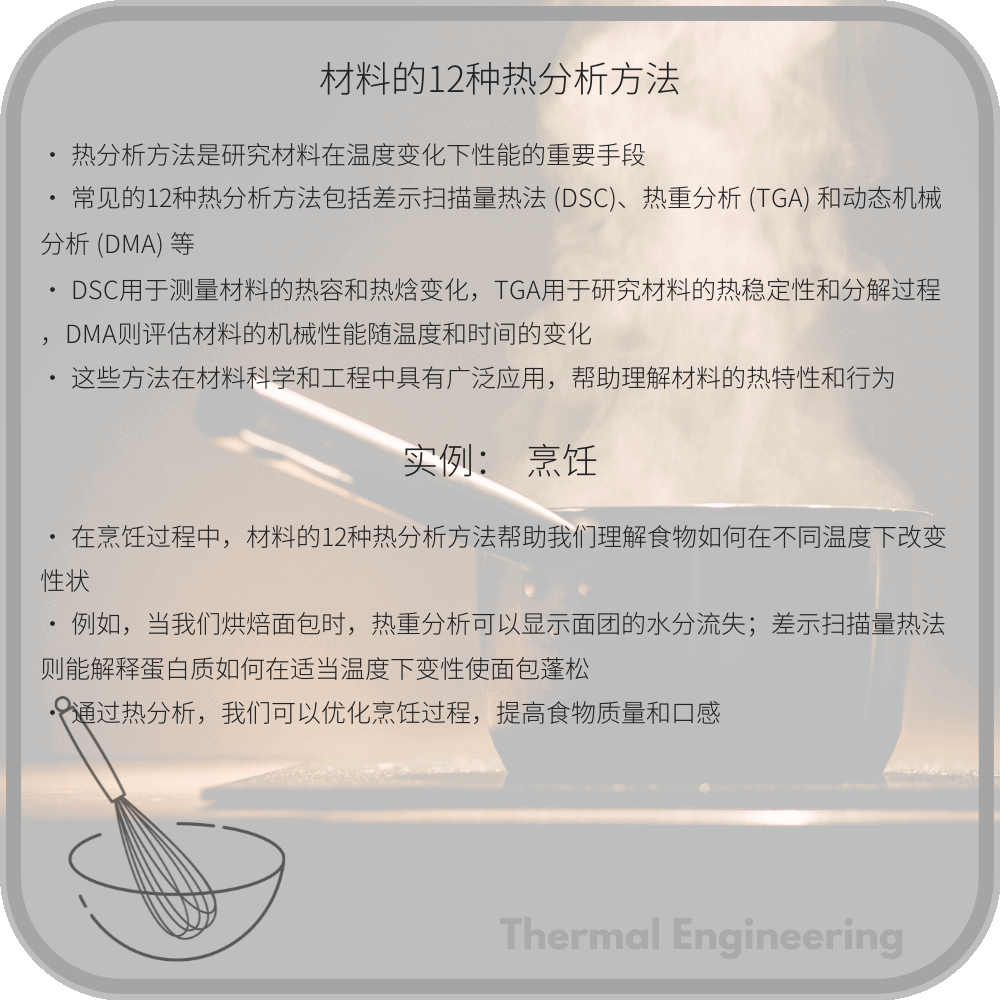 材料的12种热分析方法