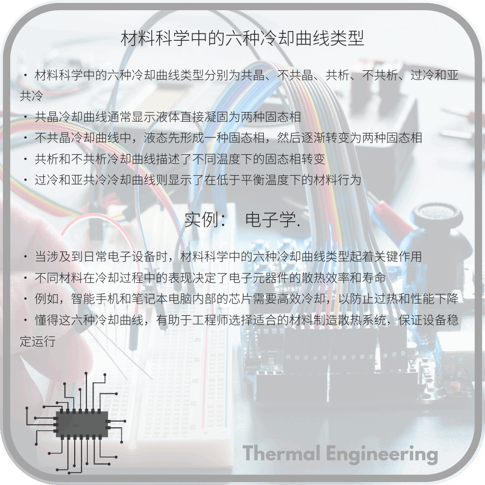 材料科学中的六种冷却曲线类型
