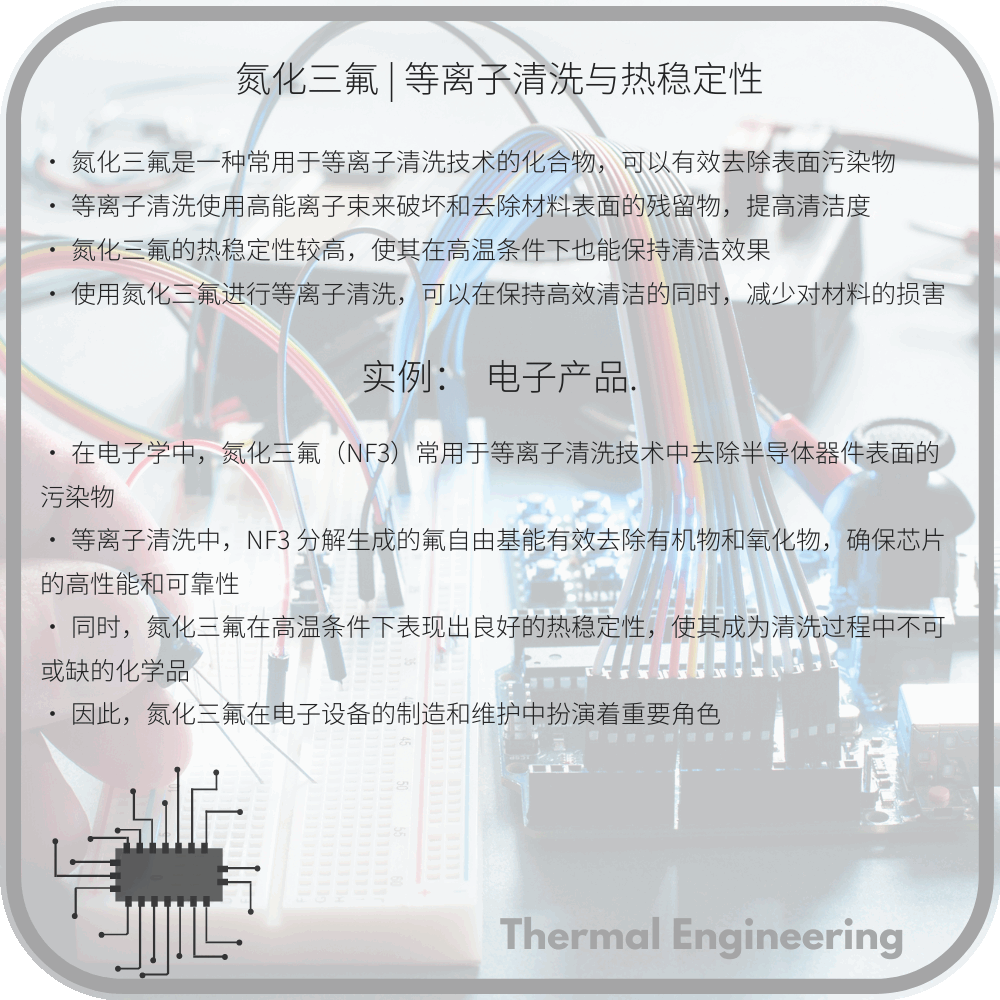 氮化三氟 | 等离子清洗与热稳定性