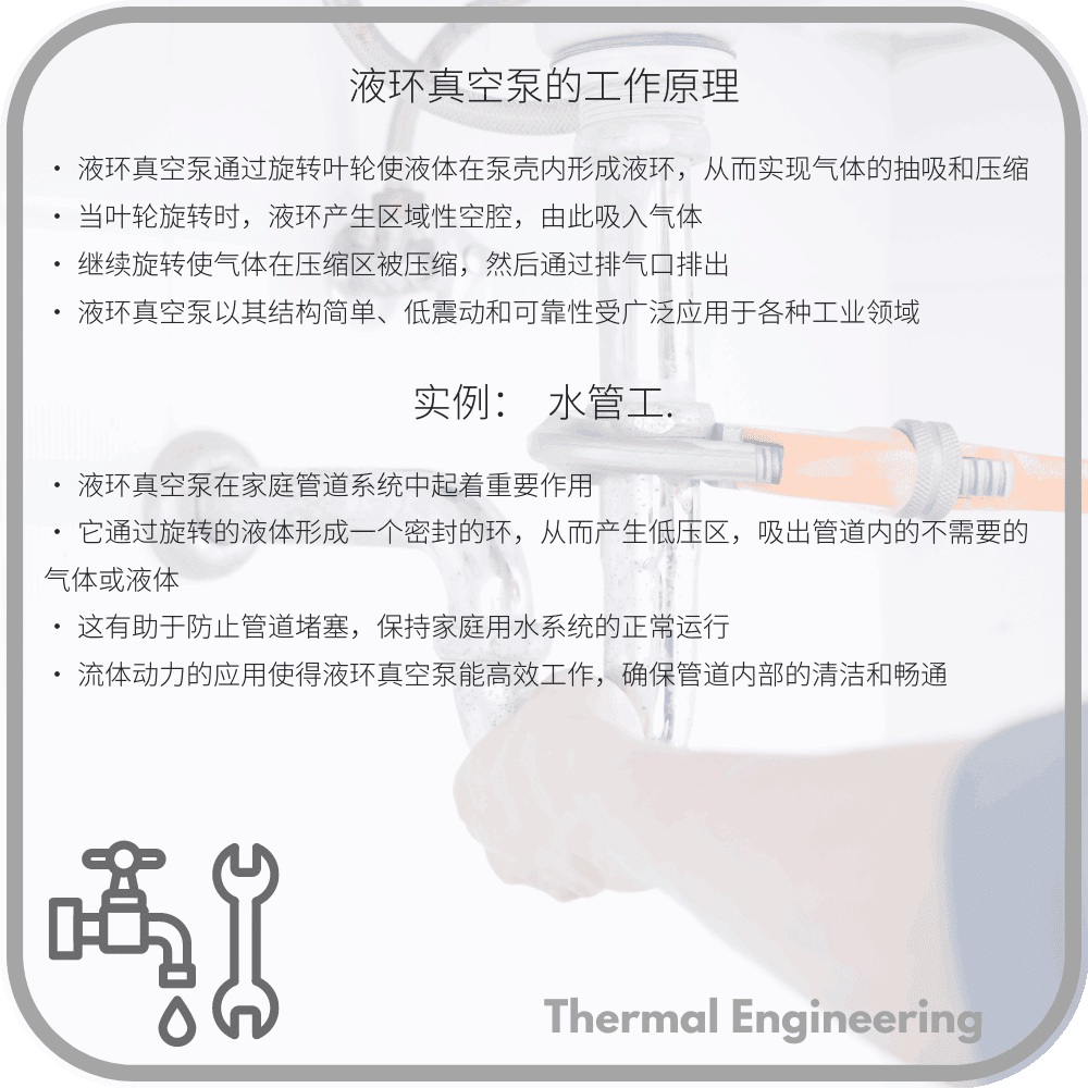 液环真空泵的工作原理