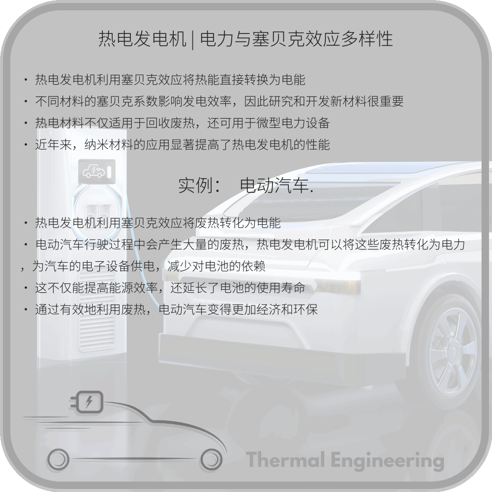 热电发电机 | 电力与塞贝克效应多样性