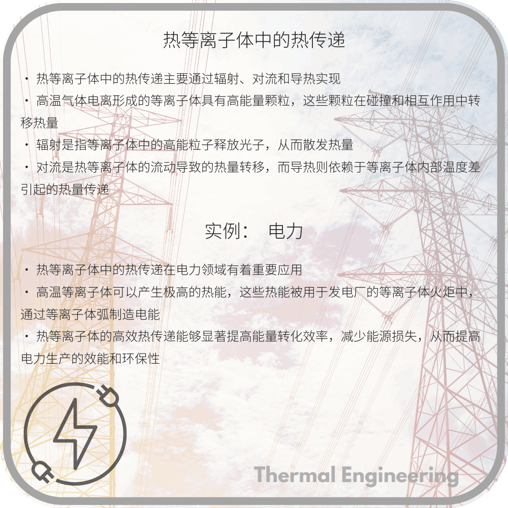 热等离子体中的热传递