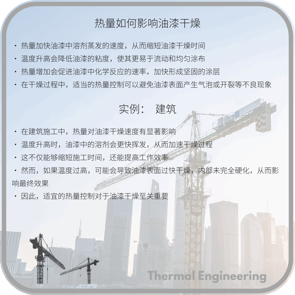 热量如何影响油漆干燥