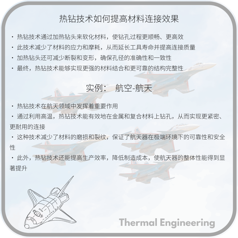 热钻技术如何提高材料连接效果