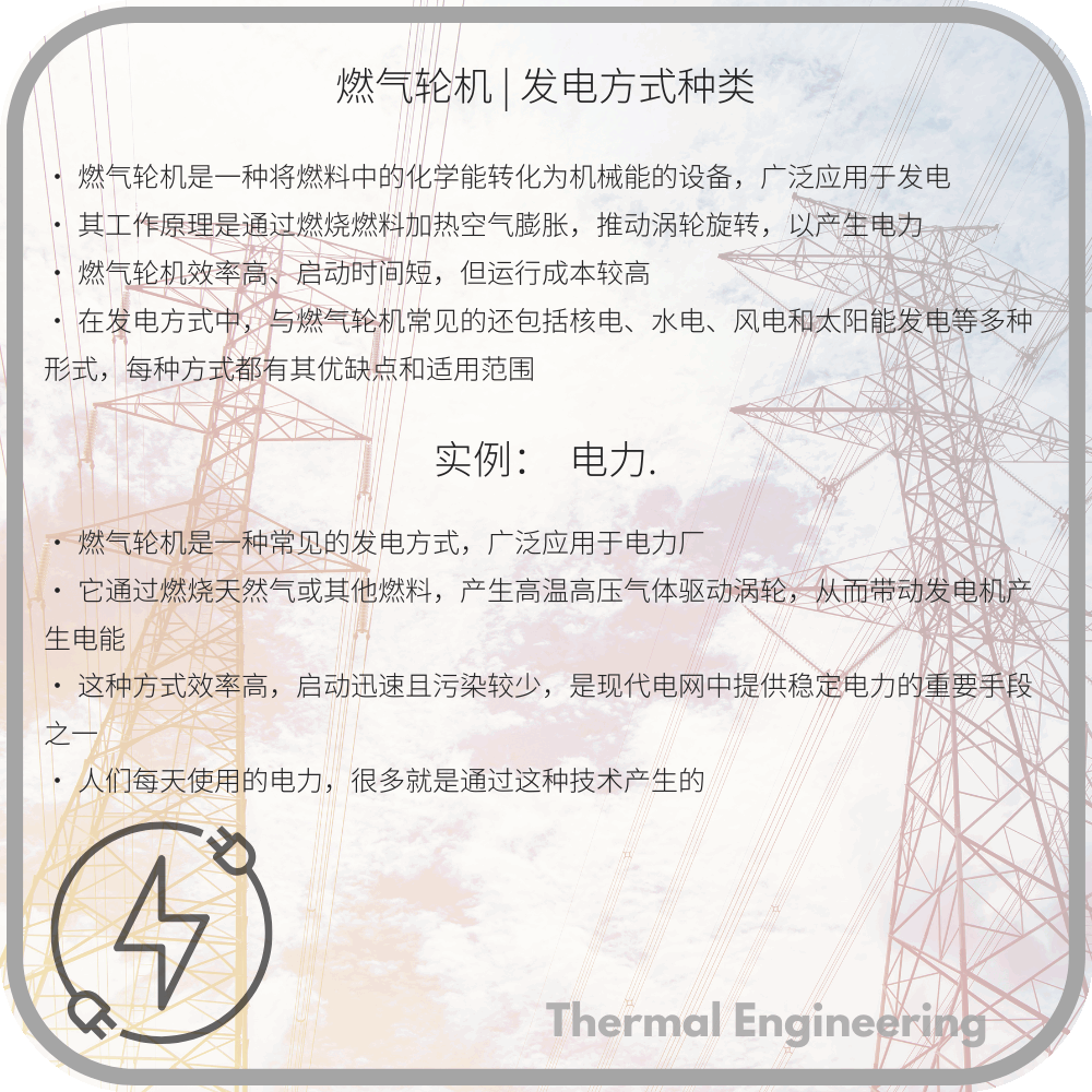 燃气轮机 | 发电方式种类