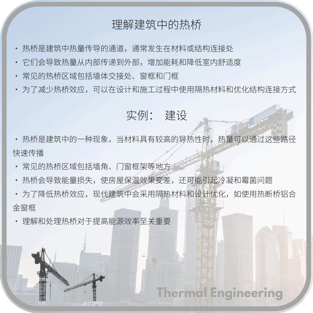 理解建筑中的热桥