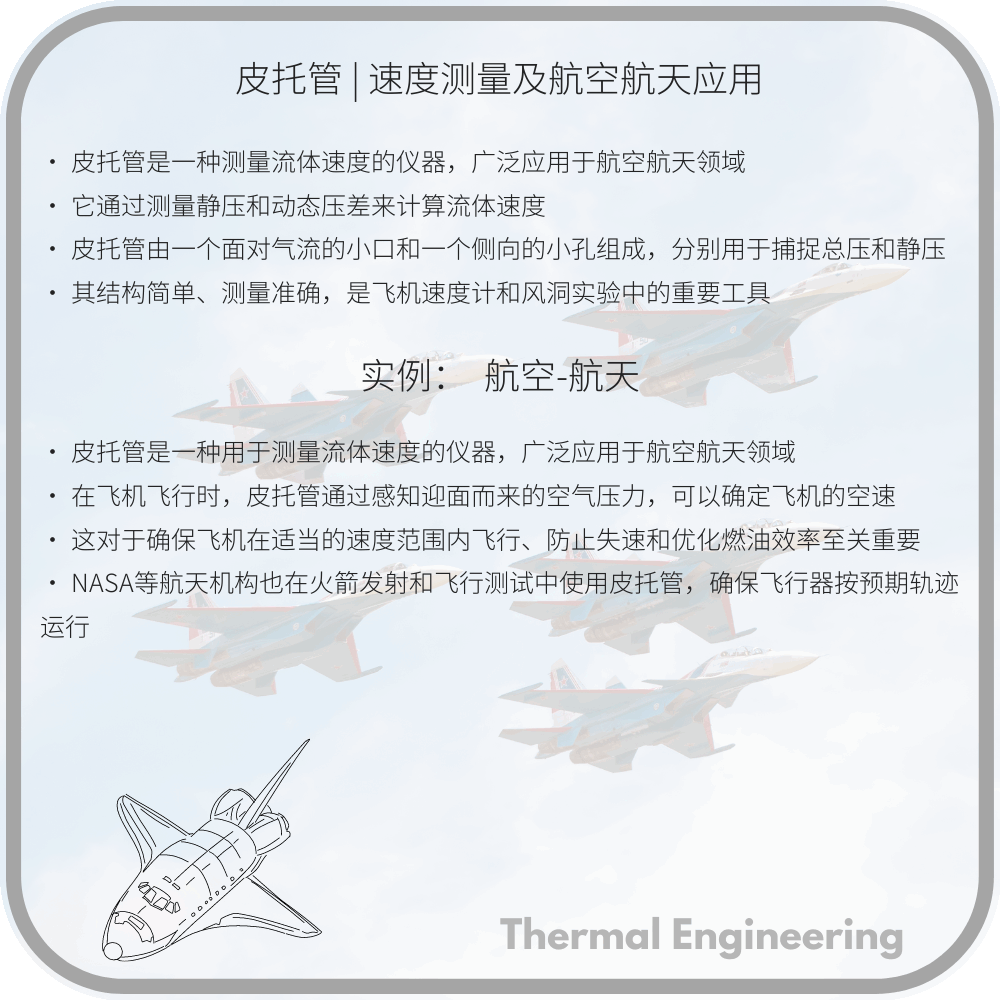 皮托管 | 速度测量及航空航天应用