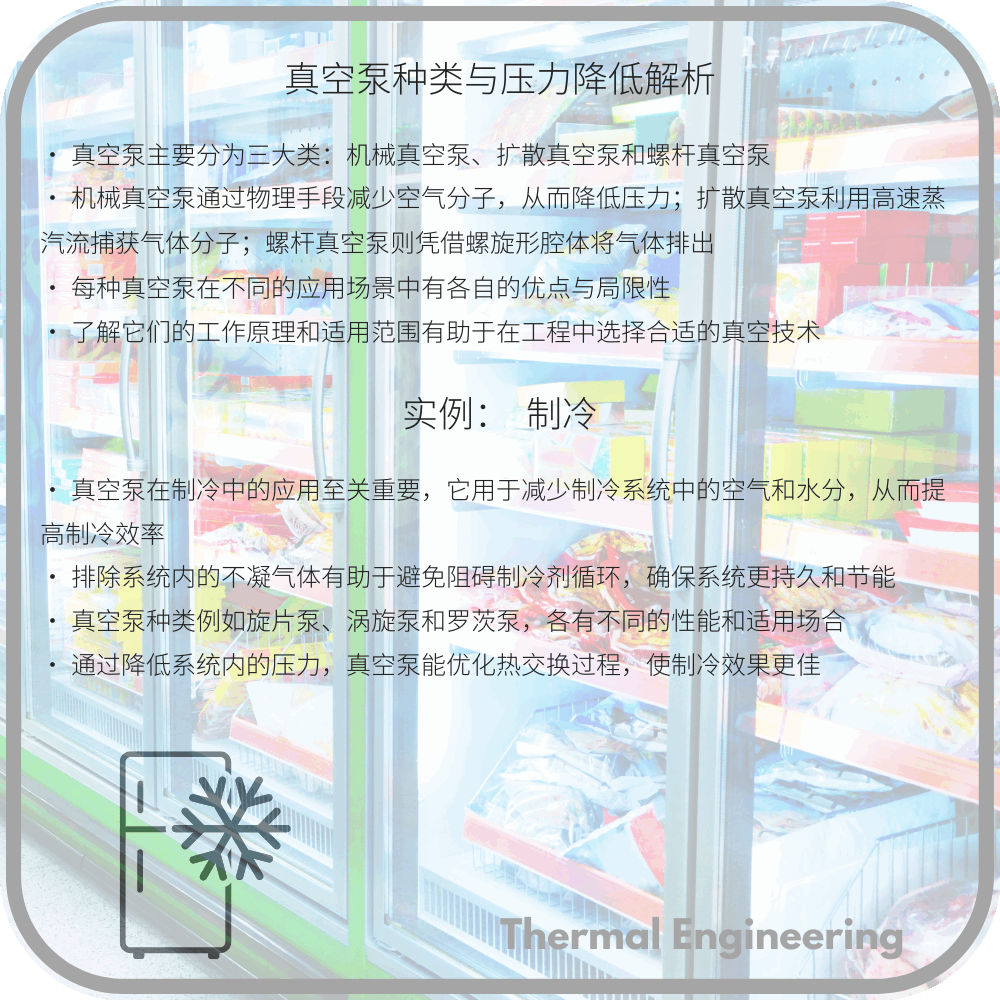 真空泵种类与压力降低解析