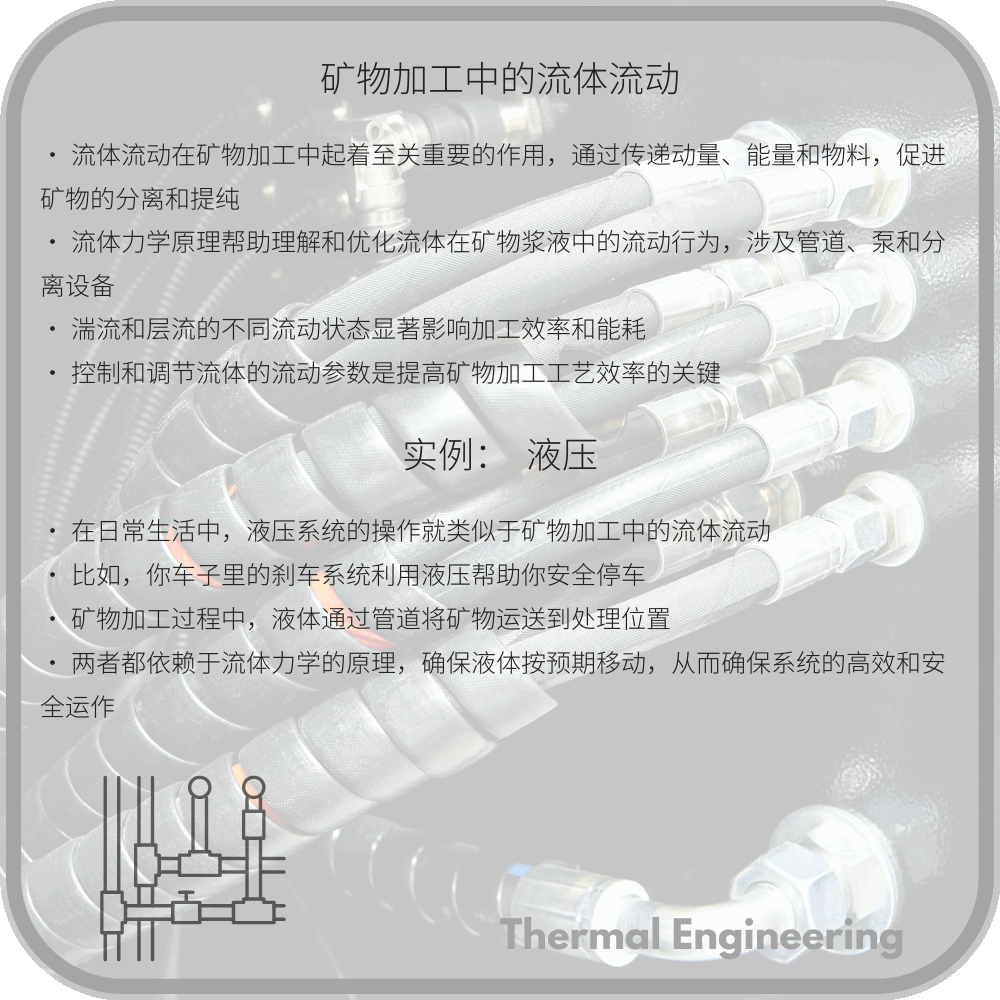 矿物加工中的流体流动