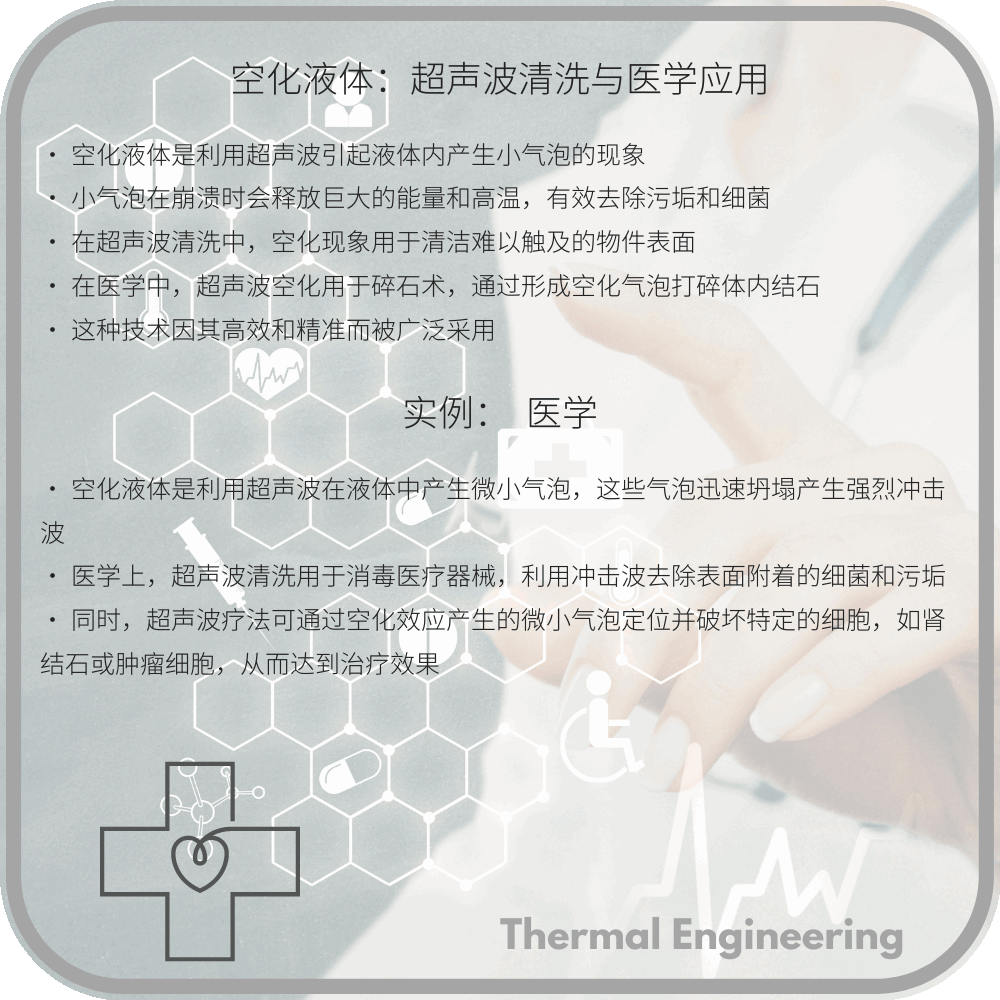 空化液体：超声波清洗与医学应用