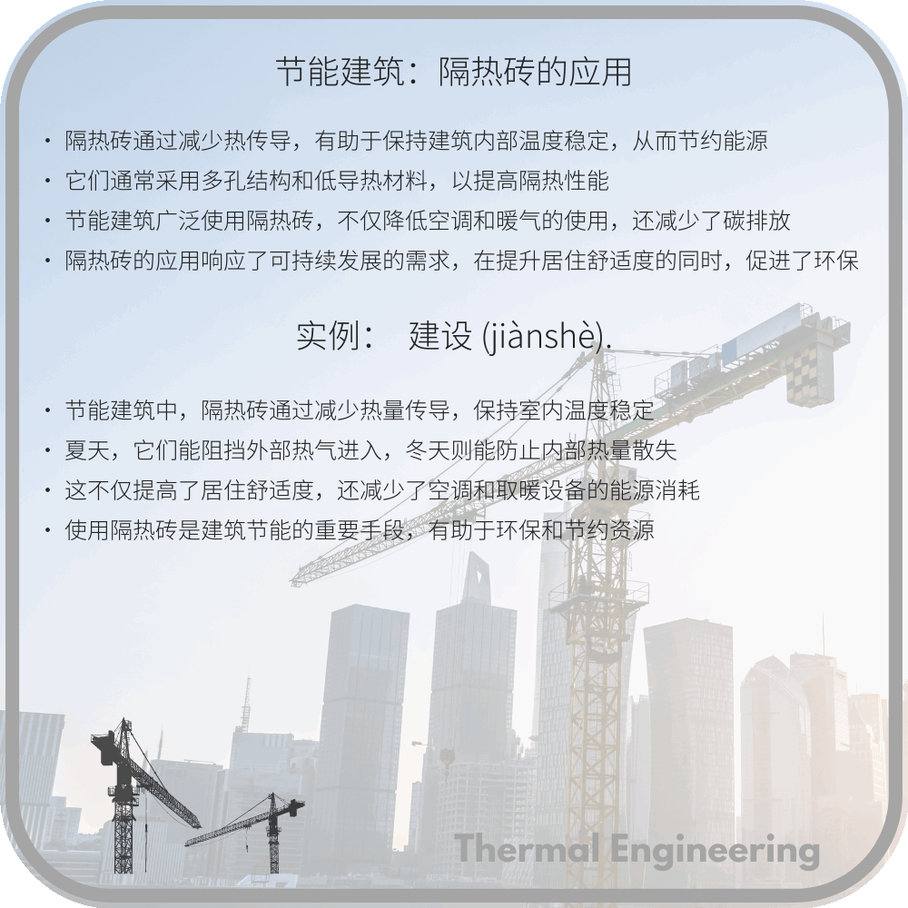 节能建筑:隔热砖的应用